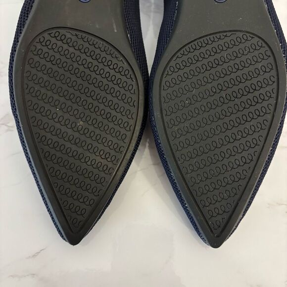 Rothy's The Point Pointed-Toe Ballet Flats Navy Size 7 - Picture 7 of 9
